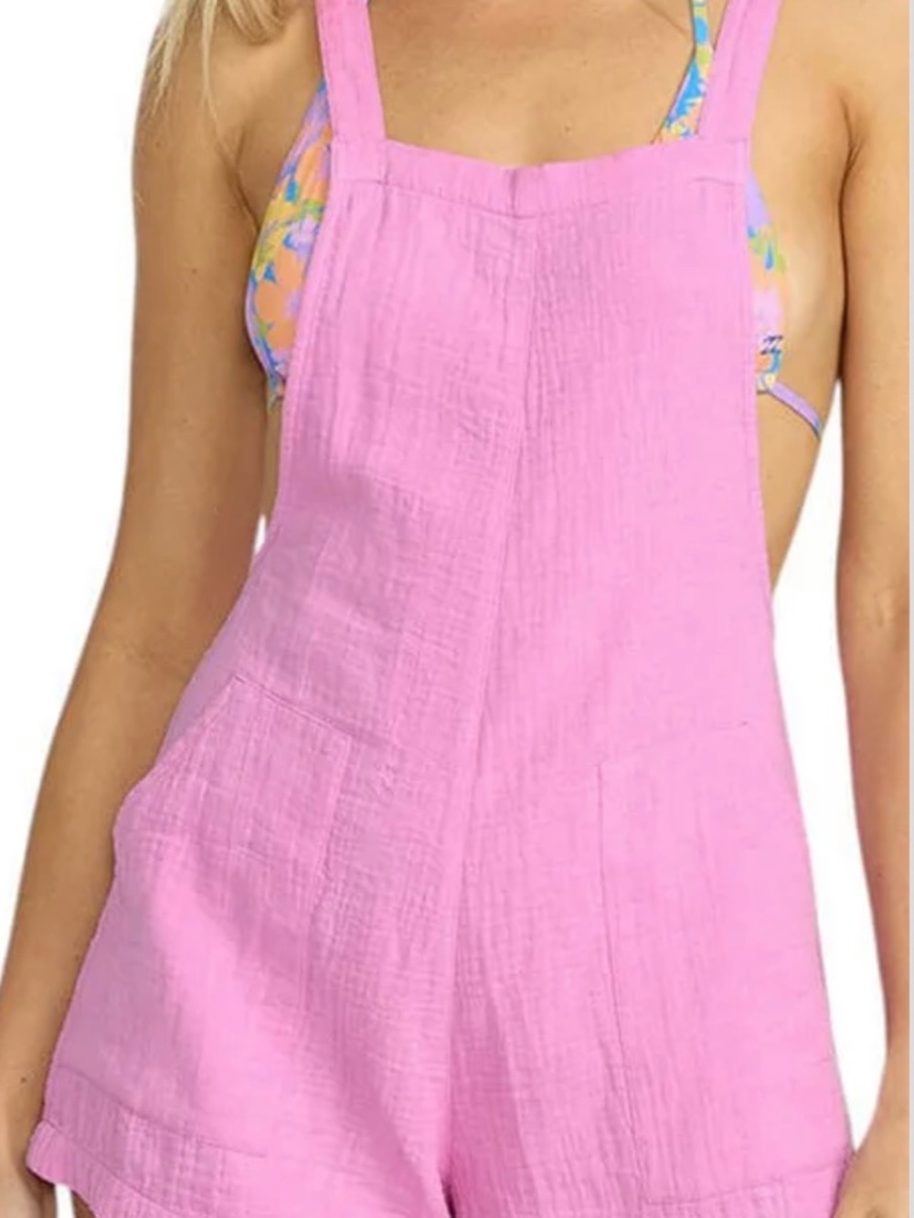 Billabong Beach Crush Romper - Bright Rose